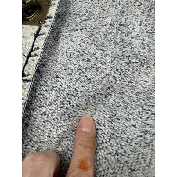 Vintage East West Jacket Womens Small Blue Denim Acid Wash Quilted Pockets 90s - Picture 12 of 16